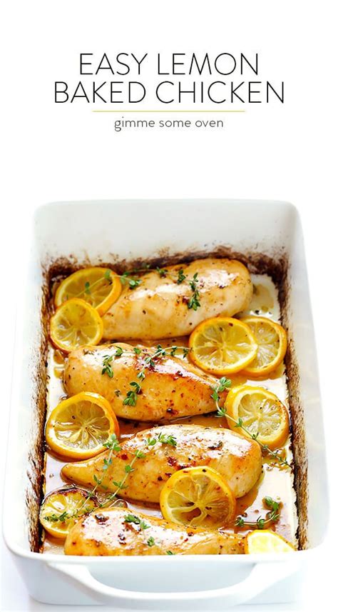 Baked Lemon Chicken Gimme Some Oven Recipe Baked Lemon Chicken Baked Chicken Recipes