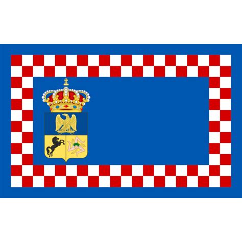 Flag Napoleonic Kingdom Of Naples From 1811 To 1815 Landscape Flag