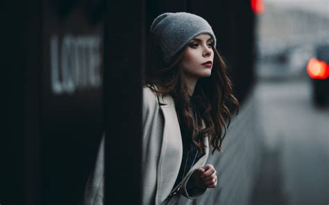 Wallpaper Black Women Outdoors Model Depth Of Field Looking Away