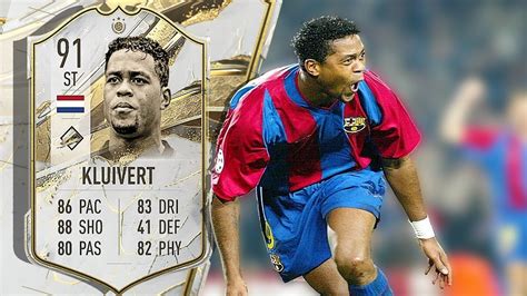 91 Prime Icon Kluivert Player Review Fifa 23 Youtube