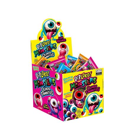 Diploko Monsters Olhos Famintos G J A Doces Distribuidora De