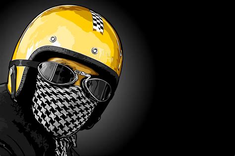 Masked Biker Wearing a Helmet Graphic by jellybox999 · Creative Fabrica