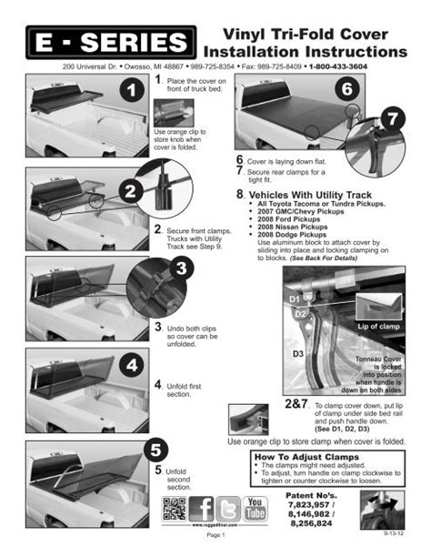 Vinyl Tri-Fold Cover Installation Instructions - Rugged Liner