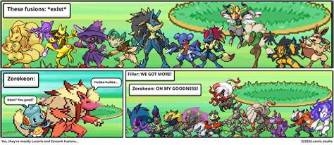 Yes They Re Mostly Lucario And Zoroark Fusions Comic Studio