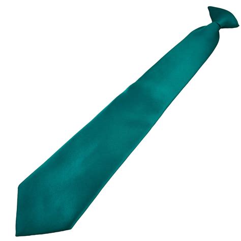 Plain Teal Green Clip On Tie From Ties Planet Uk