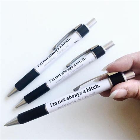 Pen Pack Naughty Rude Abusive Funny Ballpoint Pens Etsy