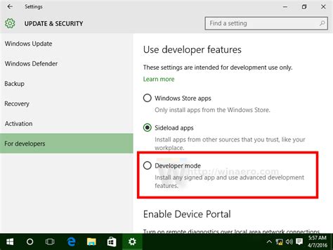 How To Enable Developer Mode In Windows 10