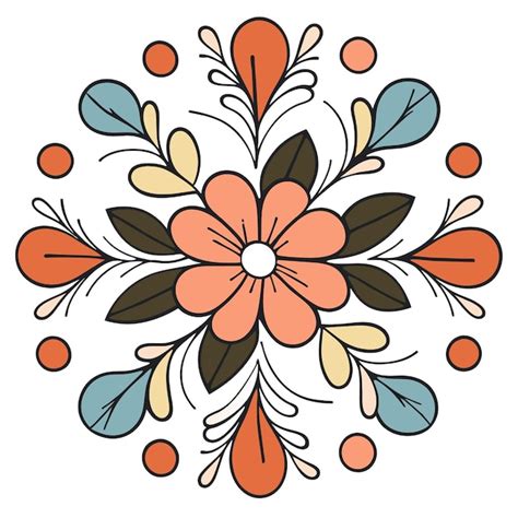 Premium Vector | Floral tapestry handcrafted patterns on a clean white ...