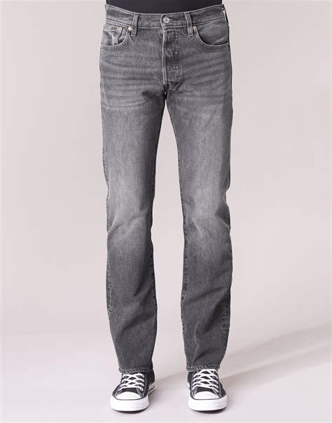 Levi S Denim 501 Levi S Original Fit Jeans In Grey Grey For Men Lyst