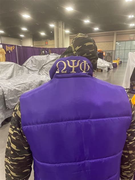 Omega Psi Phi Vest Etsy