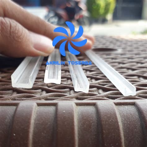 Jual Rel Akrilik Acrylic 3 Mm Siku U Panjang 60 Cm Kab Sidoarjo