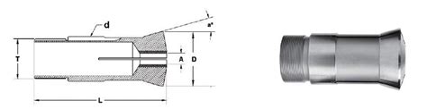 Td Ns Long Bearing Round Carbide Lined Swiss Guide Bushing