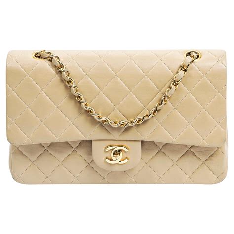 Chanel Beige Leather Chocolate Bar Camellia Mini Flap Bag At 1stDibs