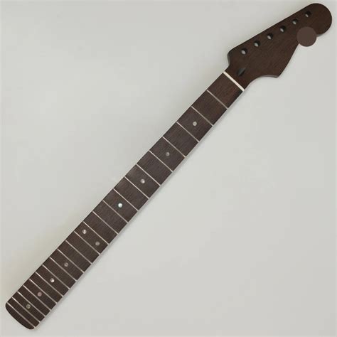 Frets Electric Guitar Neck Black Wenge Wood Matte Finish Stainless