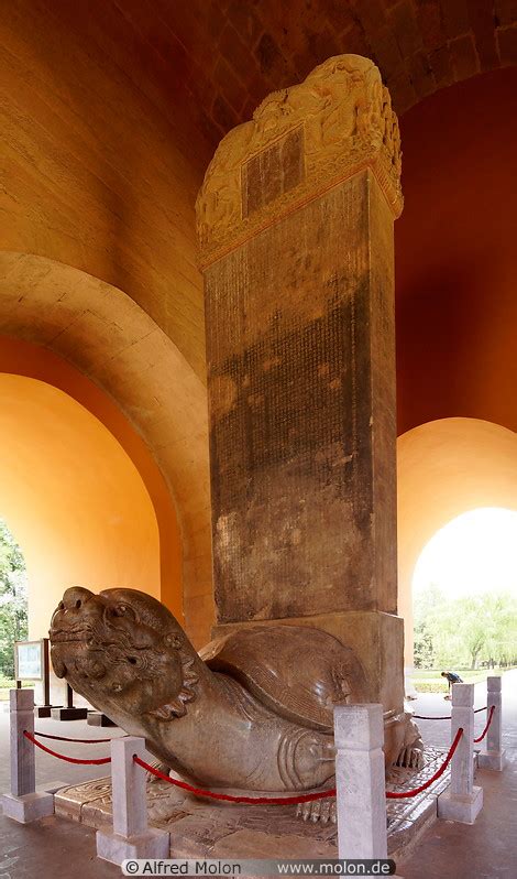 Photo Of Turtle Stele Ming Tombs Beijing China