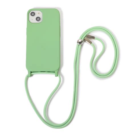 Crossbody Lanyard Elastic Silicone Phone Case For IPhone 12 12 Pro