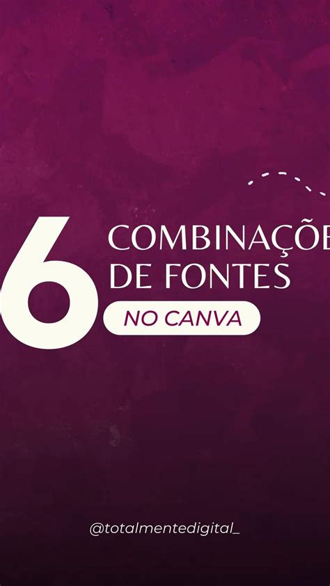 Combina Es De Fontes No Canva Canva Design De Canva Fontes Canva