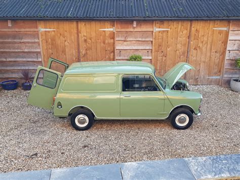1968 Austin Mini 848 Cc Van In Rare Factory Willow Green Mini Owners