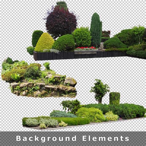 Cutout Plants V04 Graphics For Landscape Architecture Visualization