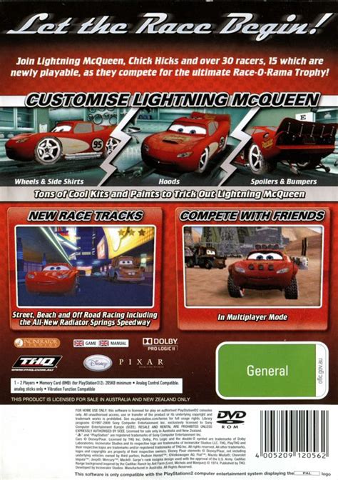 DisneyPixar Cars Race O Rama 2009 Box Cover Art MobyGames