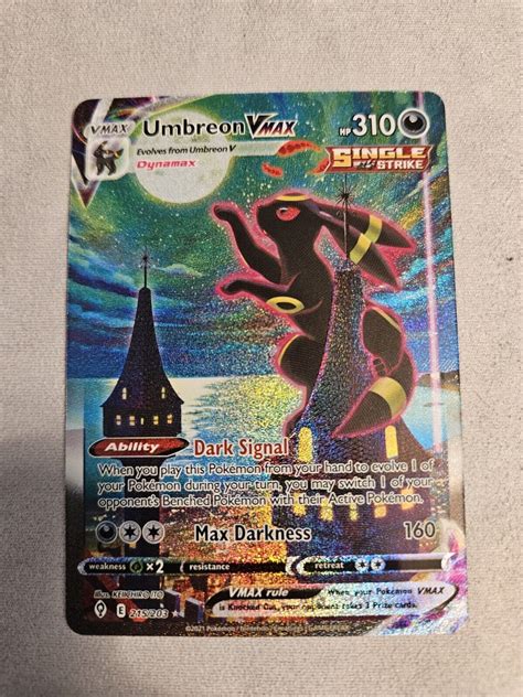 Pokémon TCG Umbreon Vmax Evolving Skies 215 203 Holo Secret Rare