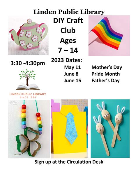 DIY Craft Club – Linden Free Public Library