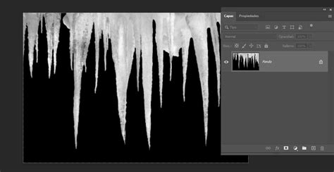 Carámbanos de hielo en Photoshop