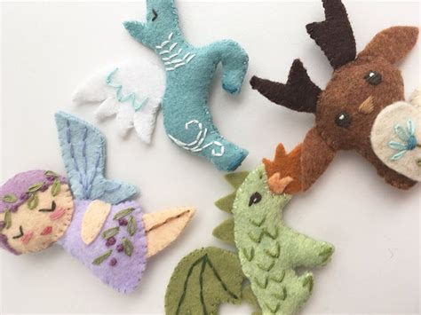 Mythical Creatures Set 2 Plush Pattern Pdf Svg Download For Etsy