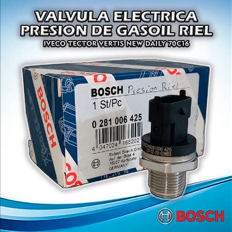 Valvula Electrica Presion De Gasoil Riel Iveco Tector Vertis New Daily