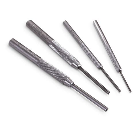 4 Pc Roll Pin Punch Set 204459 Gunsmithing At Sportsmans Guide