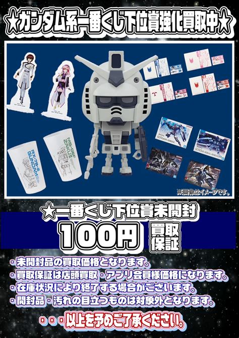 ガンダム系一番くじ下位賞強化買取中！ 千葉鑑定団千葉北店