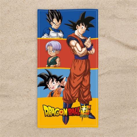 Serviette De Plage Dragon Ball Z Son Goku Vegeta Son Gohan Trunks