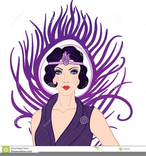 Ladies Art Deco Clip Art