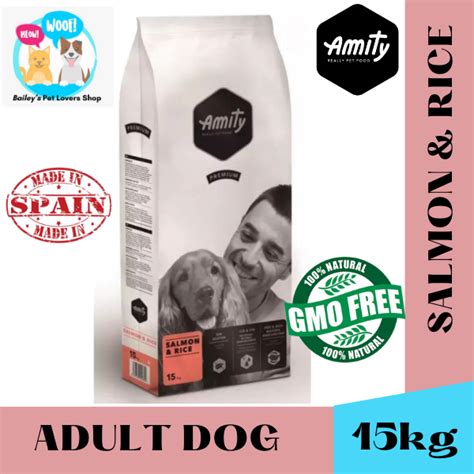 Amity Salmon And Rice Dog Food 15 Kg Lazada