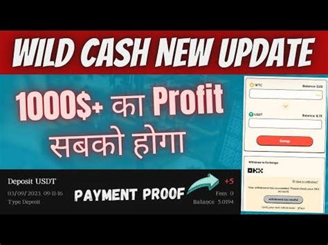 Wild Cash New Update Wild Cash Withdrawal Wild Cash Update Wild