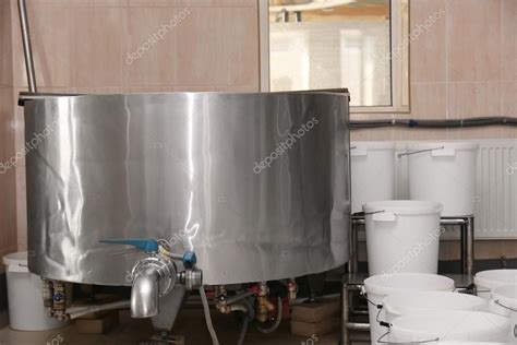 Dairy production equipment Stock Photo by ©belchonock 119856066