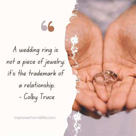 25 Wedding Ring Quotes My Sweet Home Life