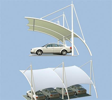 Tensile Membrane Structure For Carport Car Parking Roof Membrane