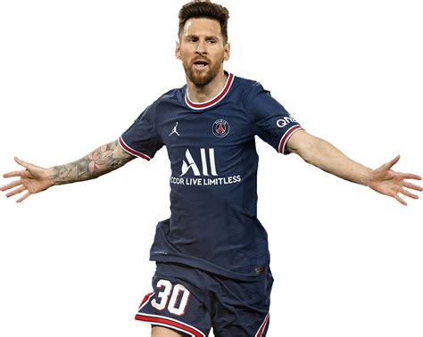 Lionel Messi Paris Saint Germain Football Render Footyrenders