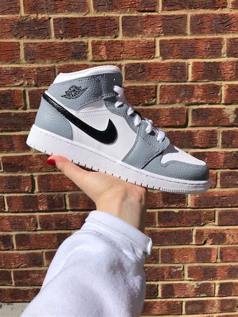 Gray Black Custom Air Jordan 1 Shecustomize