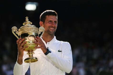 Tennis Novak Djokovic Remporte Son E Wimbledon Son E Tournoi Du