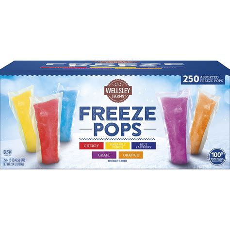 Wellsley Farms Freeze Pops 250 Ct Bjs Wholesale Club