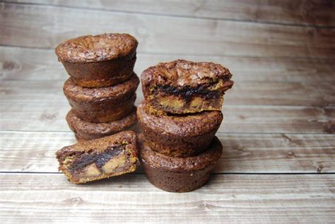 Two Bite Peanut Butter Cookie Brownie Cups The Tiptoe Fairy