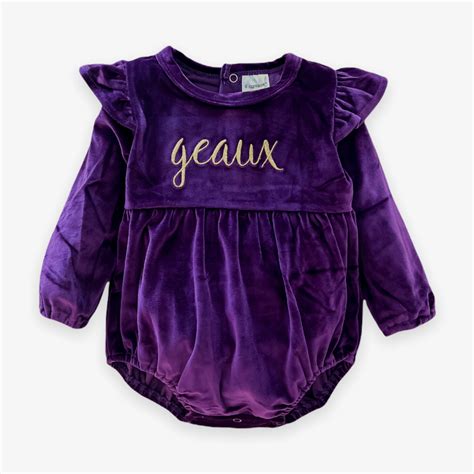 Geaux Vivian Bubble Purple Velvet Velvet Fawn