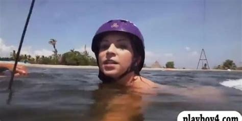 Curvy Badass Babes Enjoyed Wake Boarding While All Naked Tnaflix
