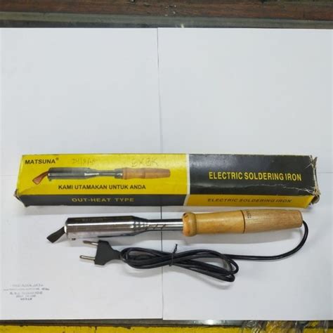 Jual Solder Listrik Gagang Kayu W Atau Electric Soldering Iron Merk