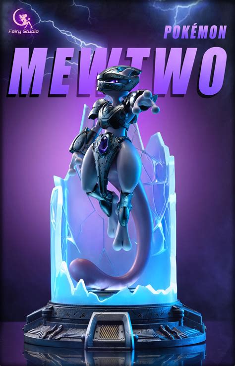 Legendary Pokemon Series Armor Mewtwo with LED - Pokemon Resin Statue ...