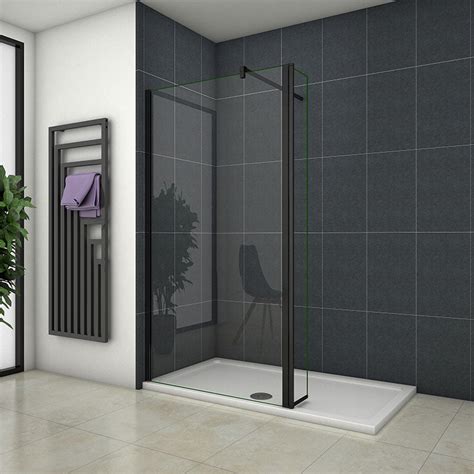 Wet Room Shower Enclosure Curved Screen Stone Tray Aica Bathrooms