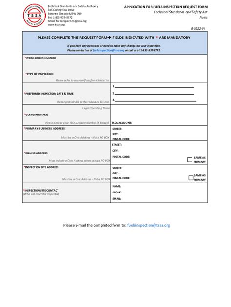 Fillable Online Tssa Safety Checks Are In Place For The Cne Fax Email