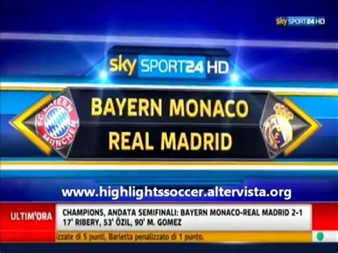 Bayern Monaco Real Madrid All Goals Highlights Sky Sport Hd Video